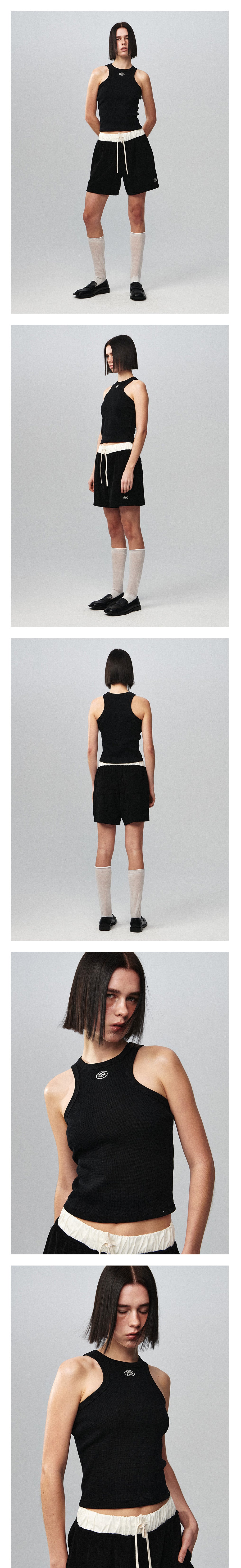 Kijun - X Tank Top (Black) product image 1 | TRAB K-Fashion Australia