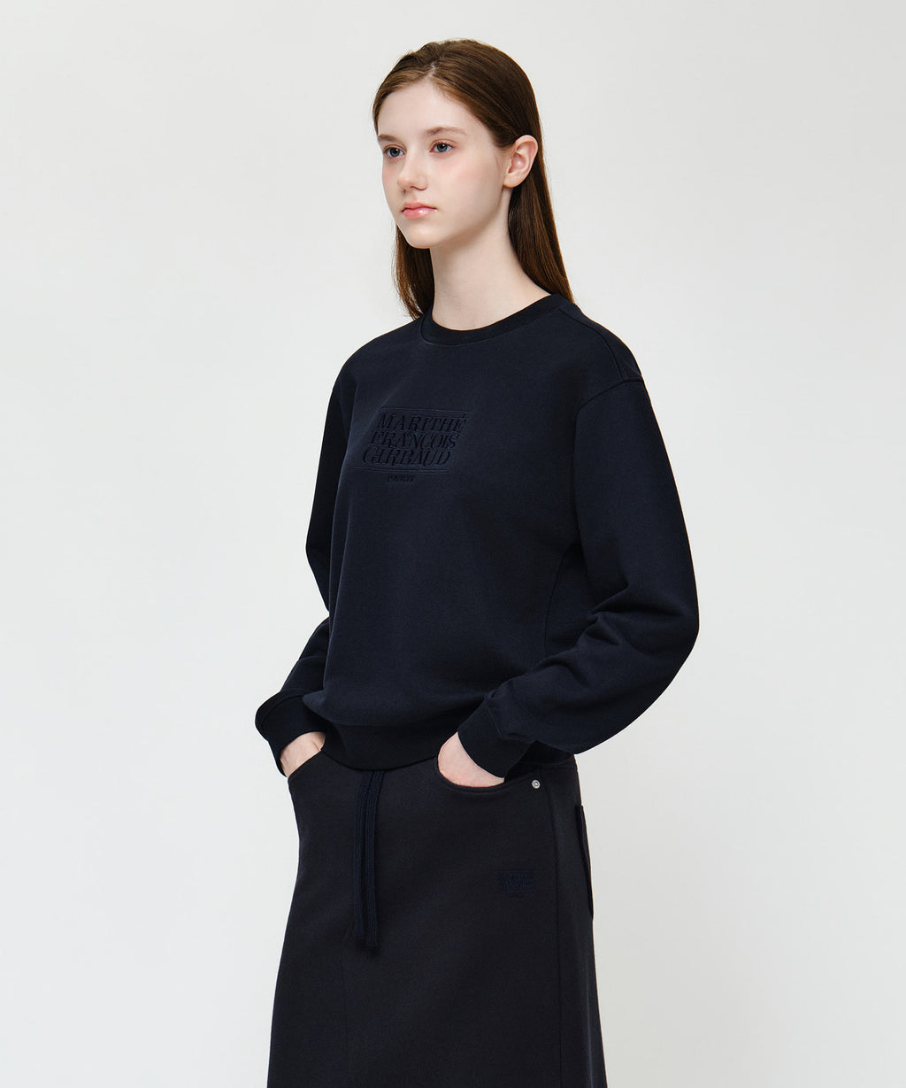 Marithe & Francois Girbaud - Classic Logo Sweatshirt (Navy) product image 2 | TRAB K-Fashion Australia