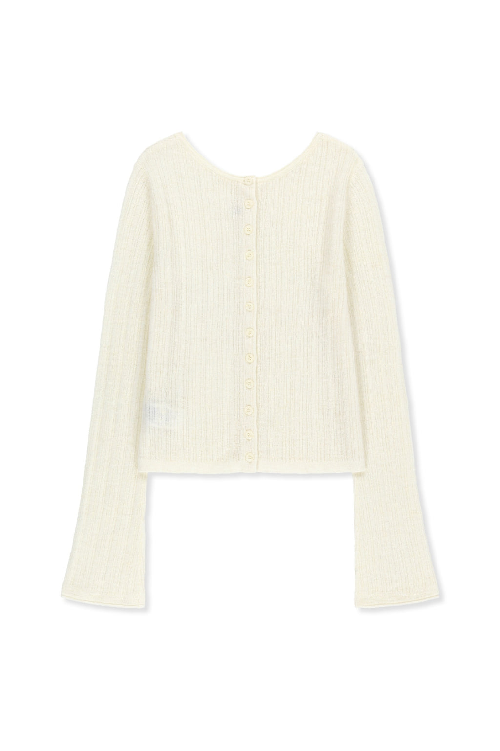 Matin Kim - Two Way Texture Knit Top (Ivory) product image 1 | TRAB K-Fashion Australia