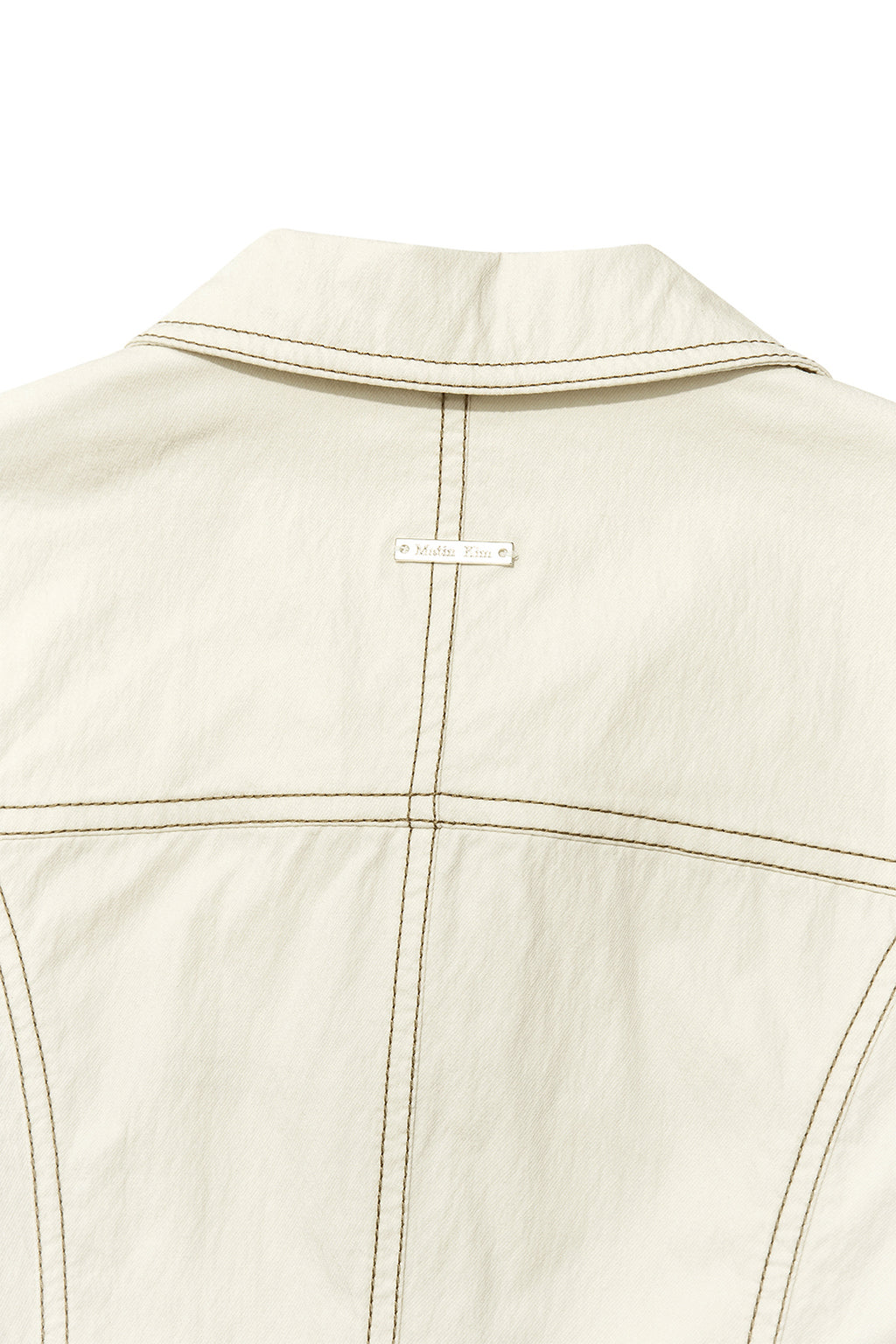 Matin Kim - Stitch Point Slim Shirket (Light Beige) product image 5 | TRAB K-Fashion Australia