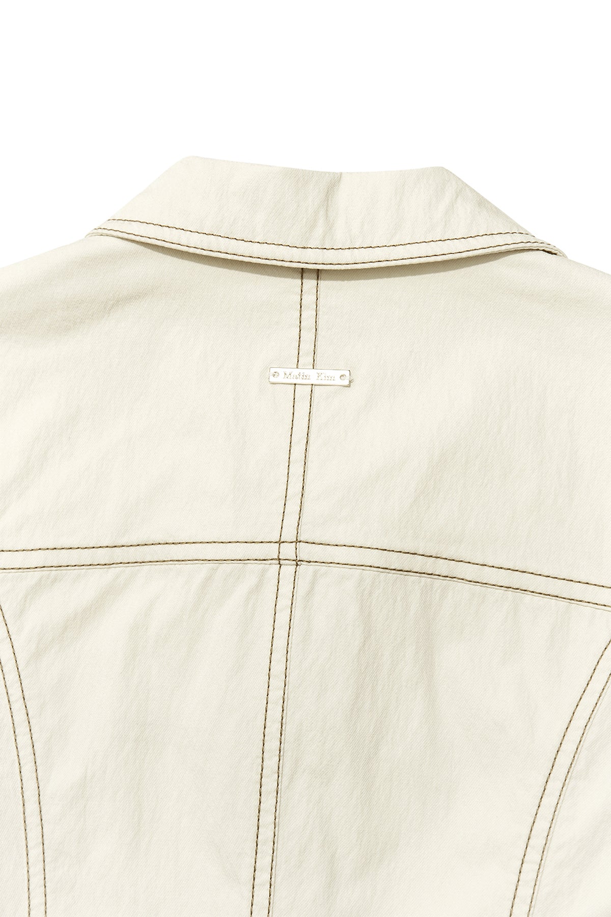 Matin Kim - Stitch Point Slim Shirket (Light Beige) product image 5 | TRAB K-Fashion Australia