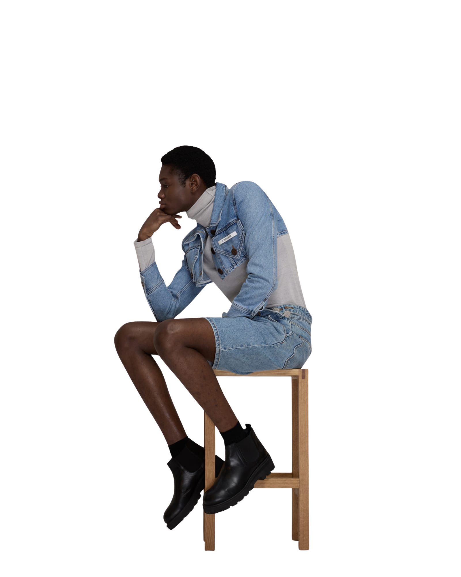 Kimhe Kim - Emma Denim Jacket (Blue) product image 11 | TRAB K-Fashion Australia