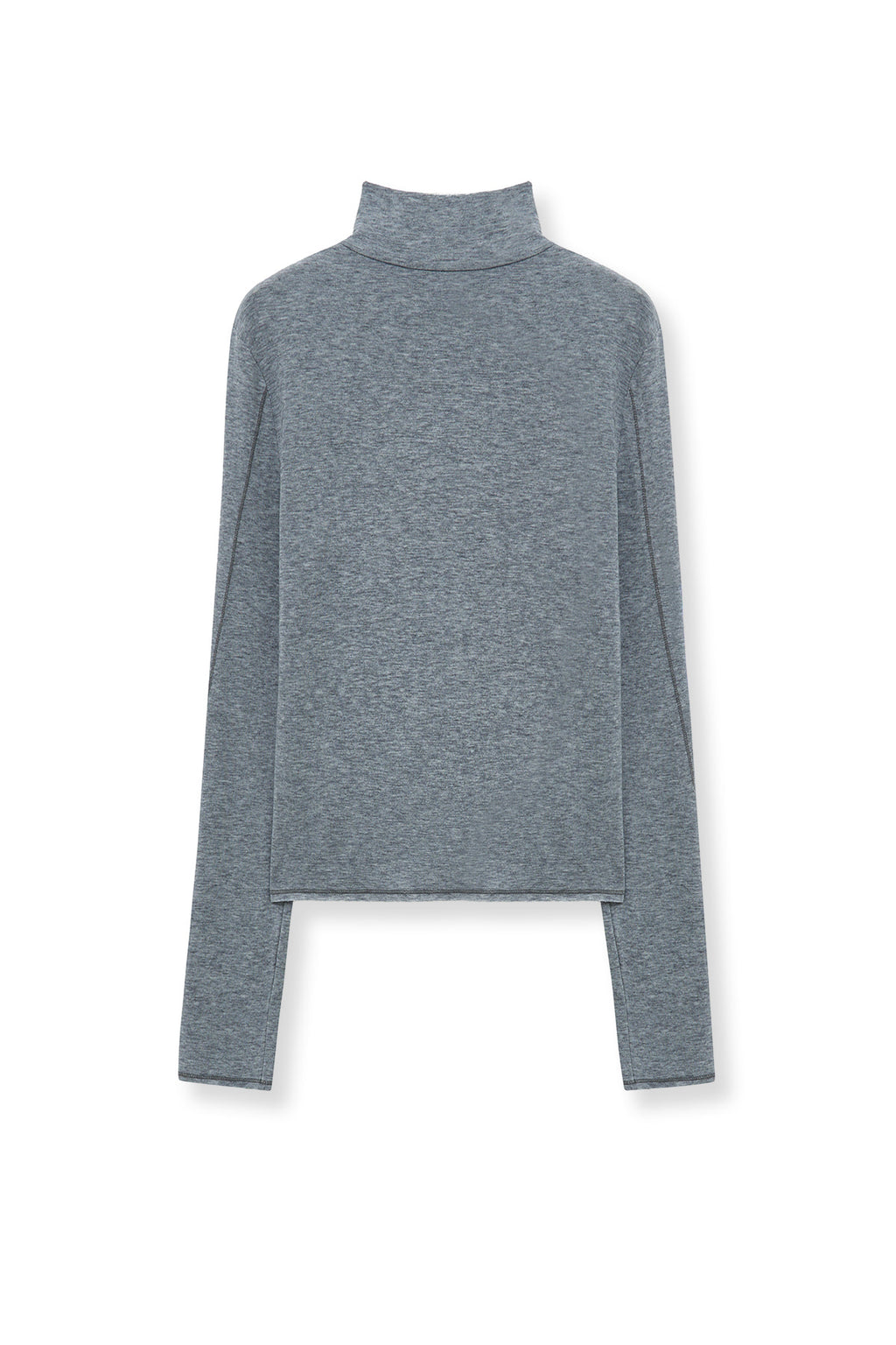 Matin Kim - Button Slit Half Neck Top (Grey) product image 3 | TRAB K-Fashion Australia