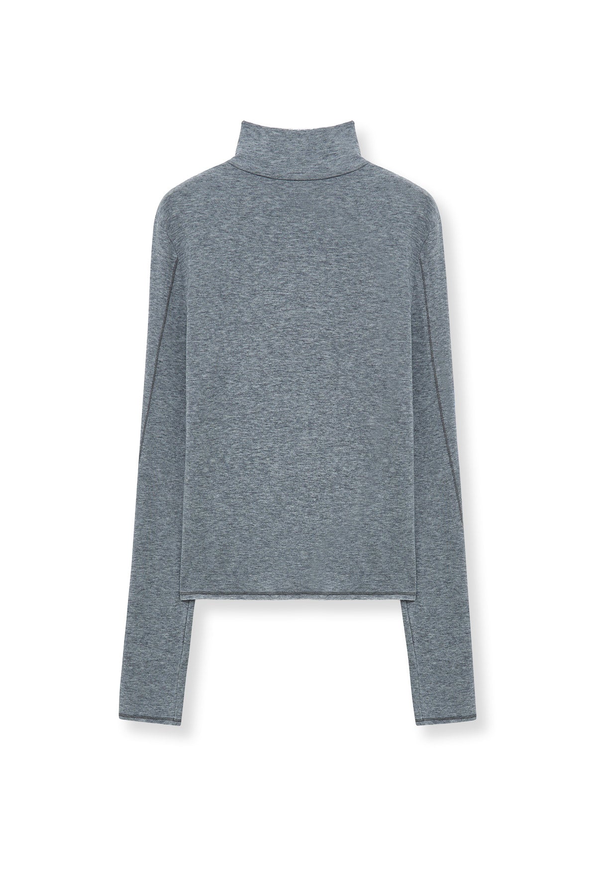 Matin Kim - Button Slit Half Neck Top (Grey) product image 3 | TRAB K-Fashion Australia