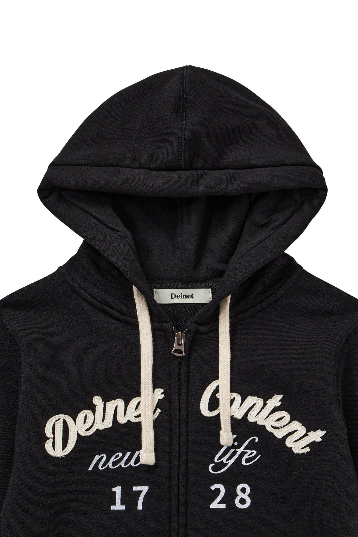 Deinet - Content Slim Hood Zip - Up (Black) product image 3 | TRAB K-Fashion Australia