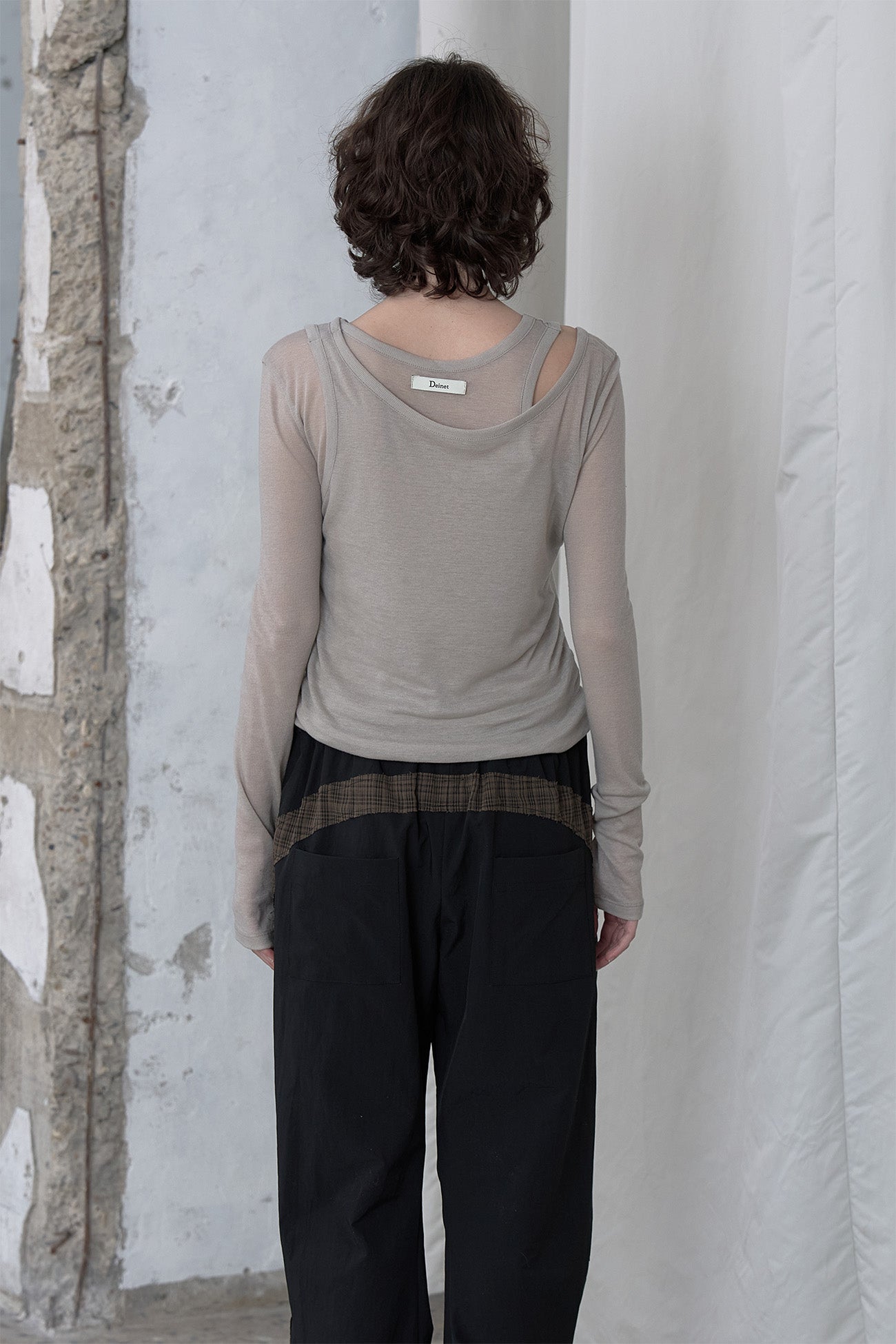 Deinet - Layered Long Sleeve (Grey) product image 6 | TRAB K-Fashion Australia