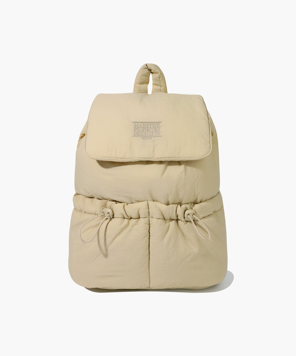 Marithe & Francois Girbaud - Classic Logo Padding Backpack (Beige) product image 1 | TRAB K-Fashion Australia