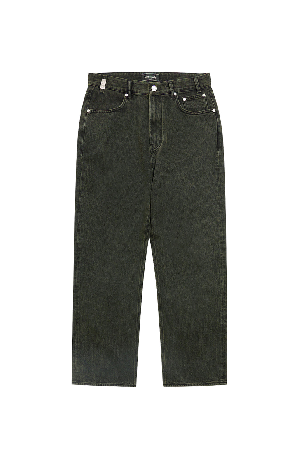 Stu - Straight Denim Pants (Green) product image 12 | TRAB K-Fashion Australia