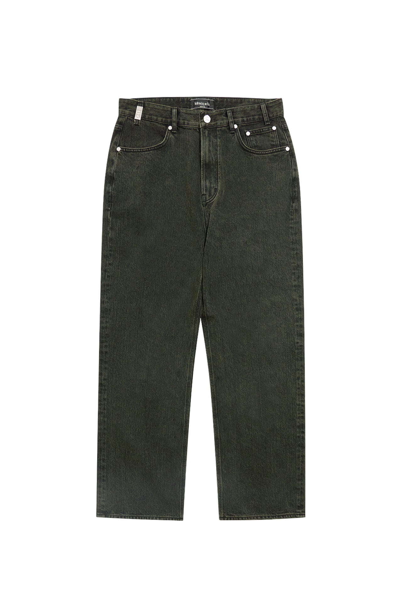 Stu - Straight Denim Pants (Green) product image 12 | TRAB K-Fashion Australia