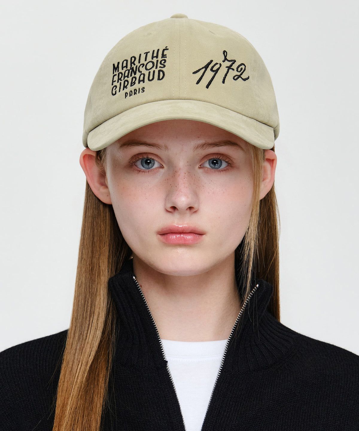 Marithe & Francois Girbaud - 1972 Logo Brushed Cap (Beige) product image 5 | TRAB K-Fashion Australia