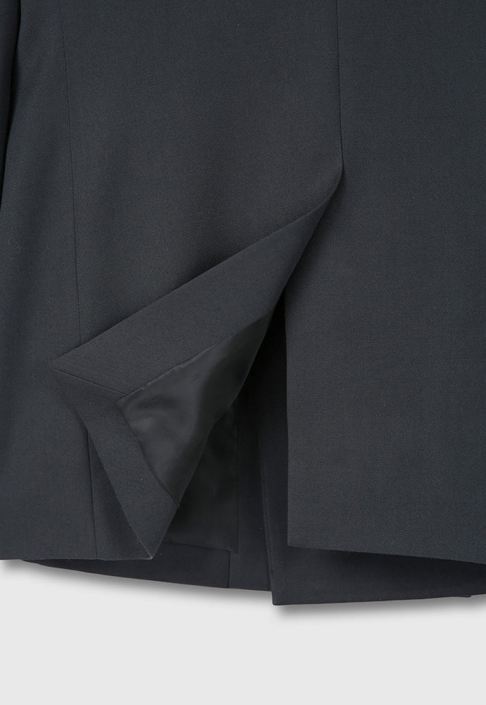 Tonywack - Wool Twill Double-Breasted Tailored Blazer (Carbon Grey) product image 17 | TRAB K-Fashion Australia