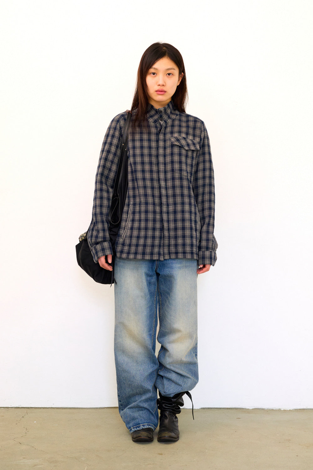 Hatchingroom - Hidden Shirket (Over Dyed Grey/Blue) product image 5 | TRAB K-Fashion Australia