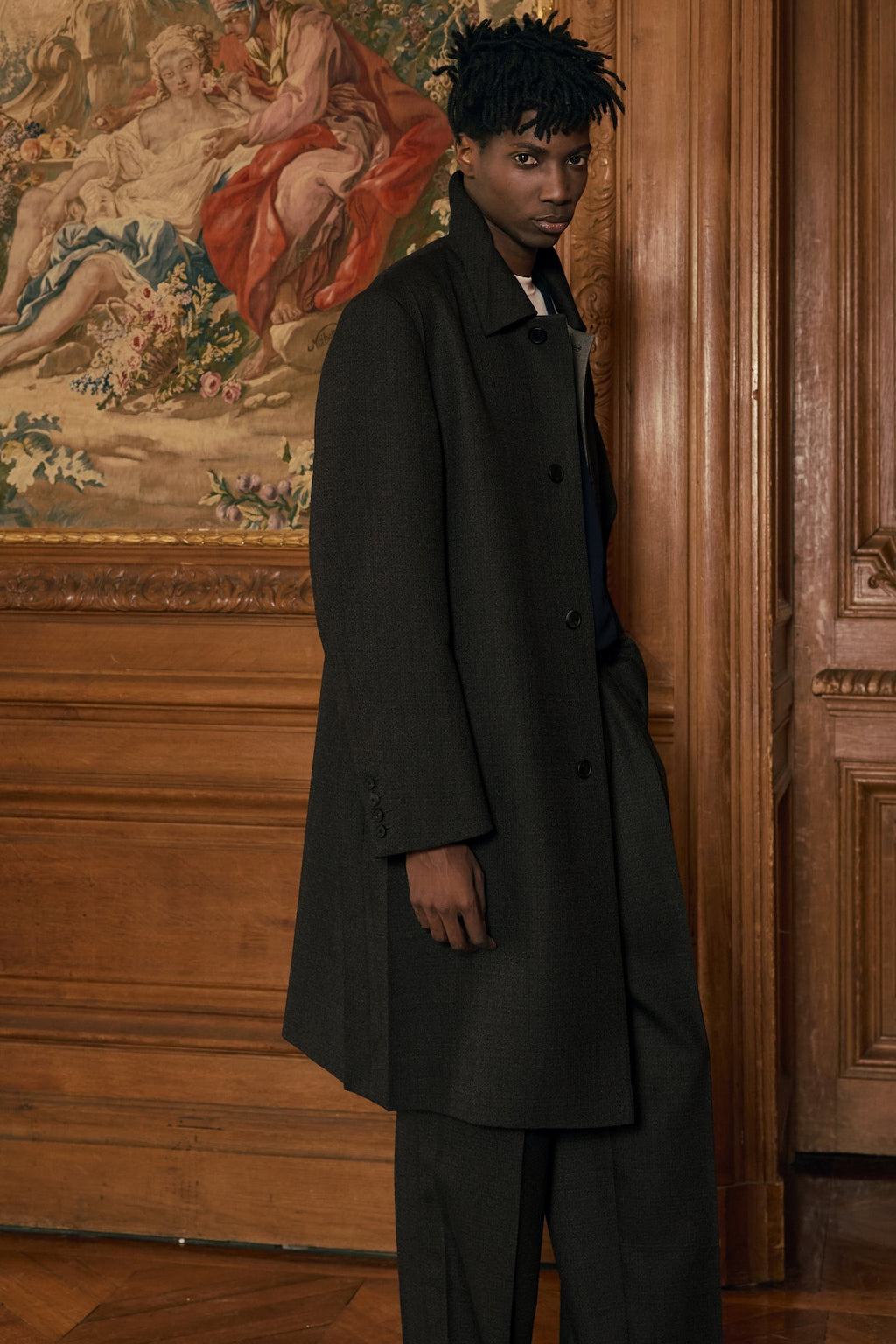 STU - Crease Mac Coat (Brown) product image 8 | TRAB K-Fashion Australia