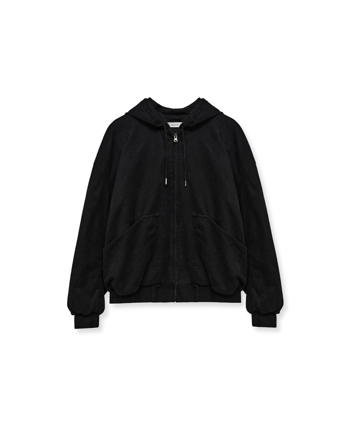 Brownyard - Washed Hooded Jumper (Black) product image 4 | TRAB K-Fashion Australia