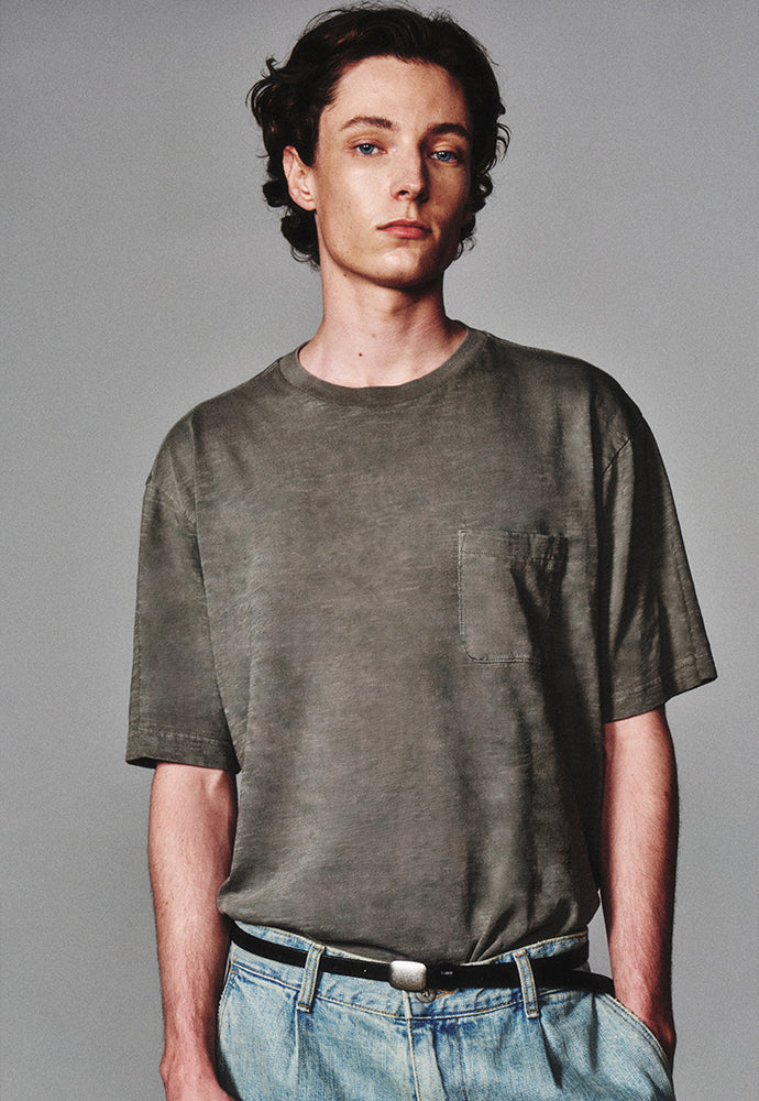 Art if acts - Garment Dyed Slub Pocket T-Shirt (Cliff) product image 5 | TRAB K-Fashion Australia