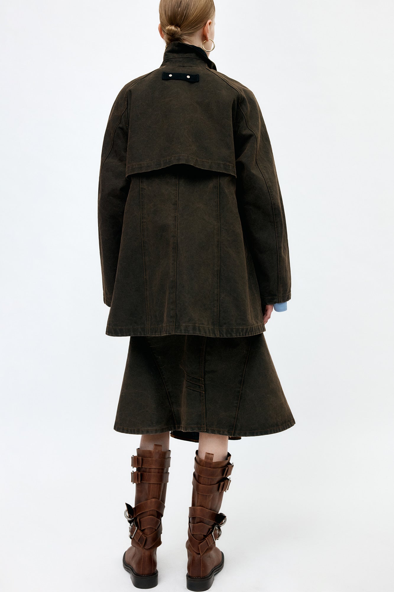 Andersson Bell - Kerri Trapez Work Jacket (Brown) product image 2 | TRAB K-Fashion Australia