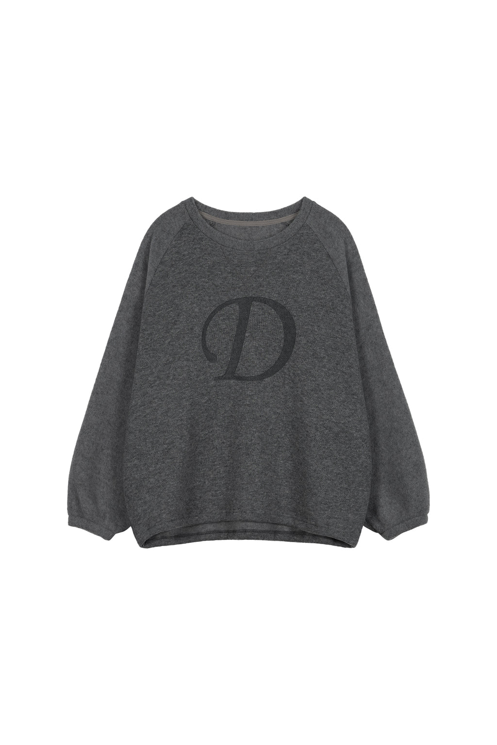 Deinet - Smooth D Logo Sweatshirts (Charcoal) product image 1 | TRAB K-Fashion Australia
