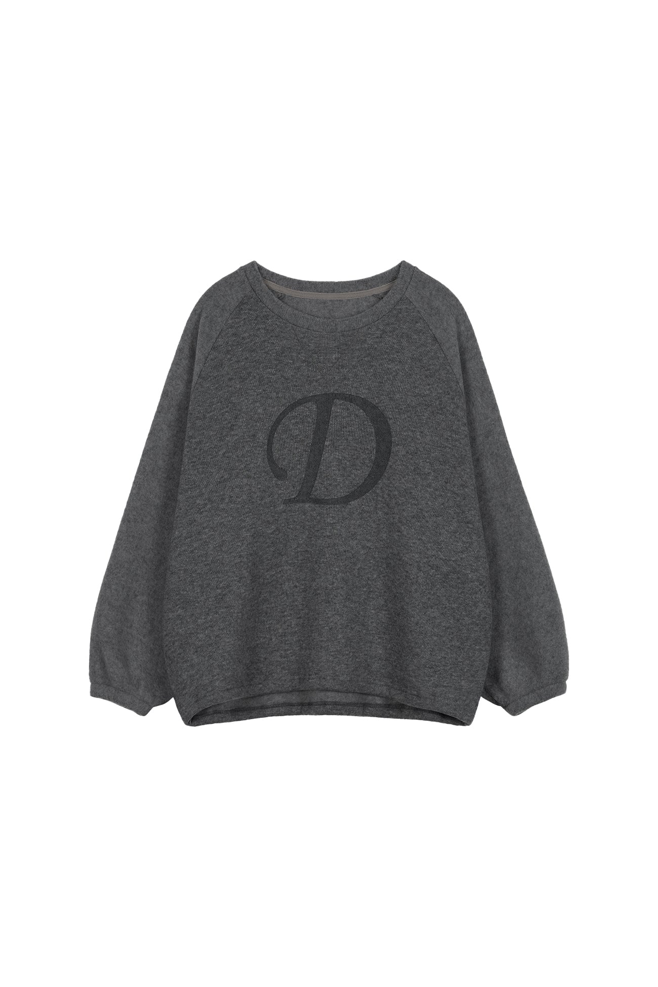 Deinet - Smooth D Logo Sweatshirts (Charcoal) product image 1 | TRAB K-Fashion Australia