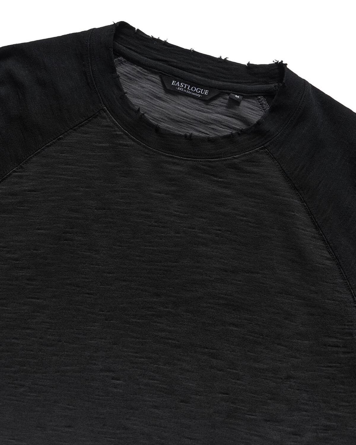 Eastlogue - Wandarer Raglan Half T-shirts (Black & Grey) product image 3 | TRAB K-Fashion Australia