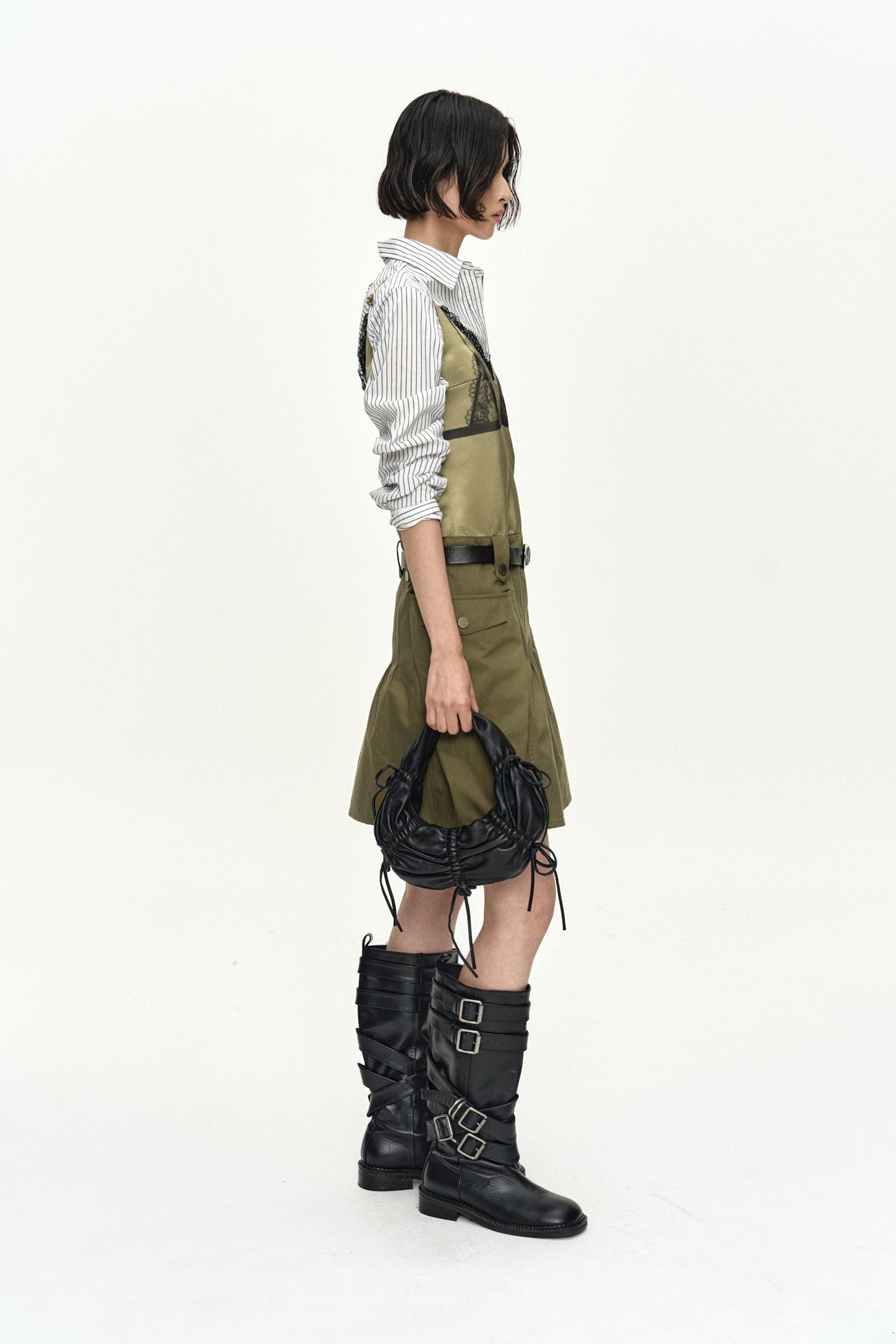 Andersson Bell - Noa Striped Twist-Tuck Shirt (Off-White) product image 9 | TRAB K-Fashion Australia