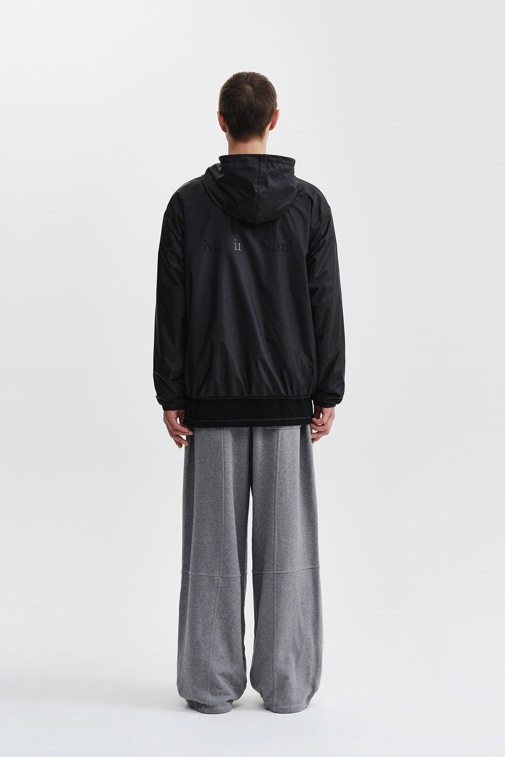 Matin Kim - Double Face Hoody Zip Up (Black) product image 12 | TRAB K-Fashion Australia