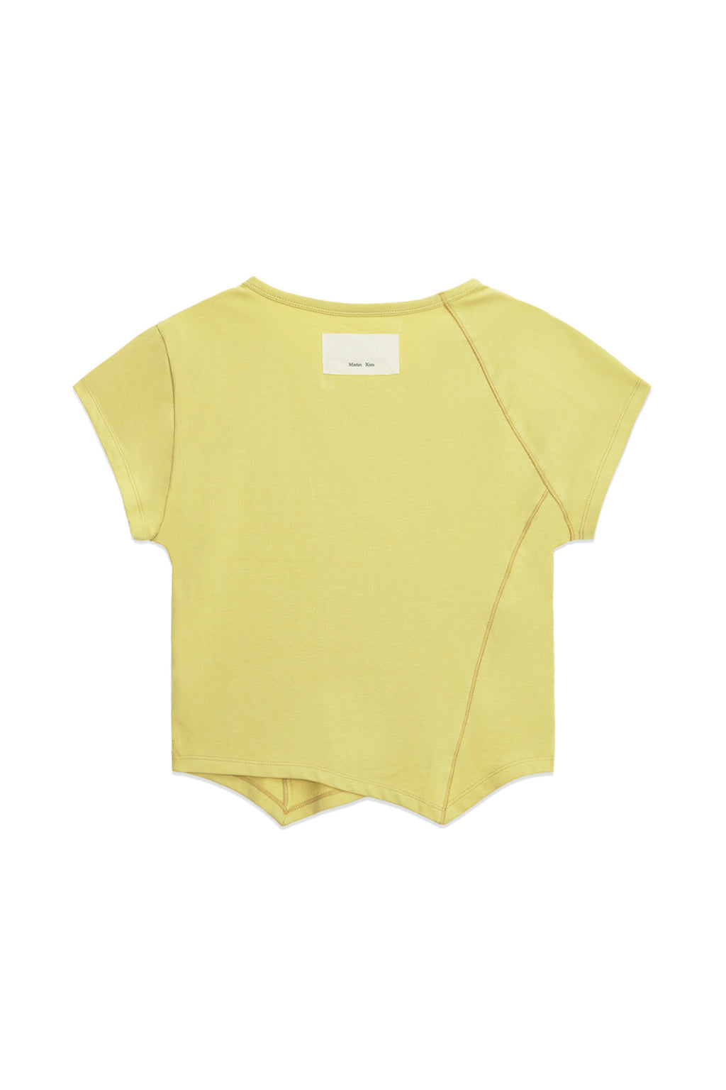 Matin Kim - Twist Point Slim Top (Lime) product image 2 | TRAB K-Fashion Australia