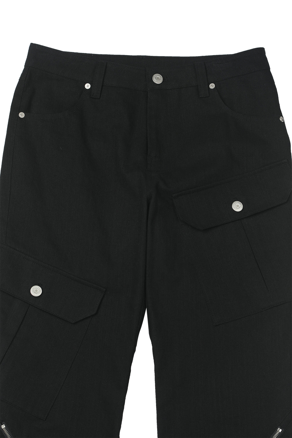 Deinet - Zipper Bootscut Cargo Pants (Black) product image 12 | TRAB K-Fashion Australia