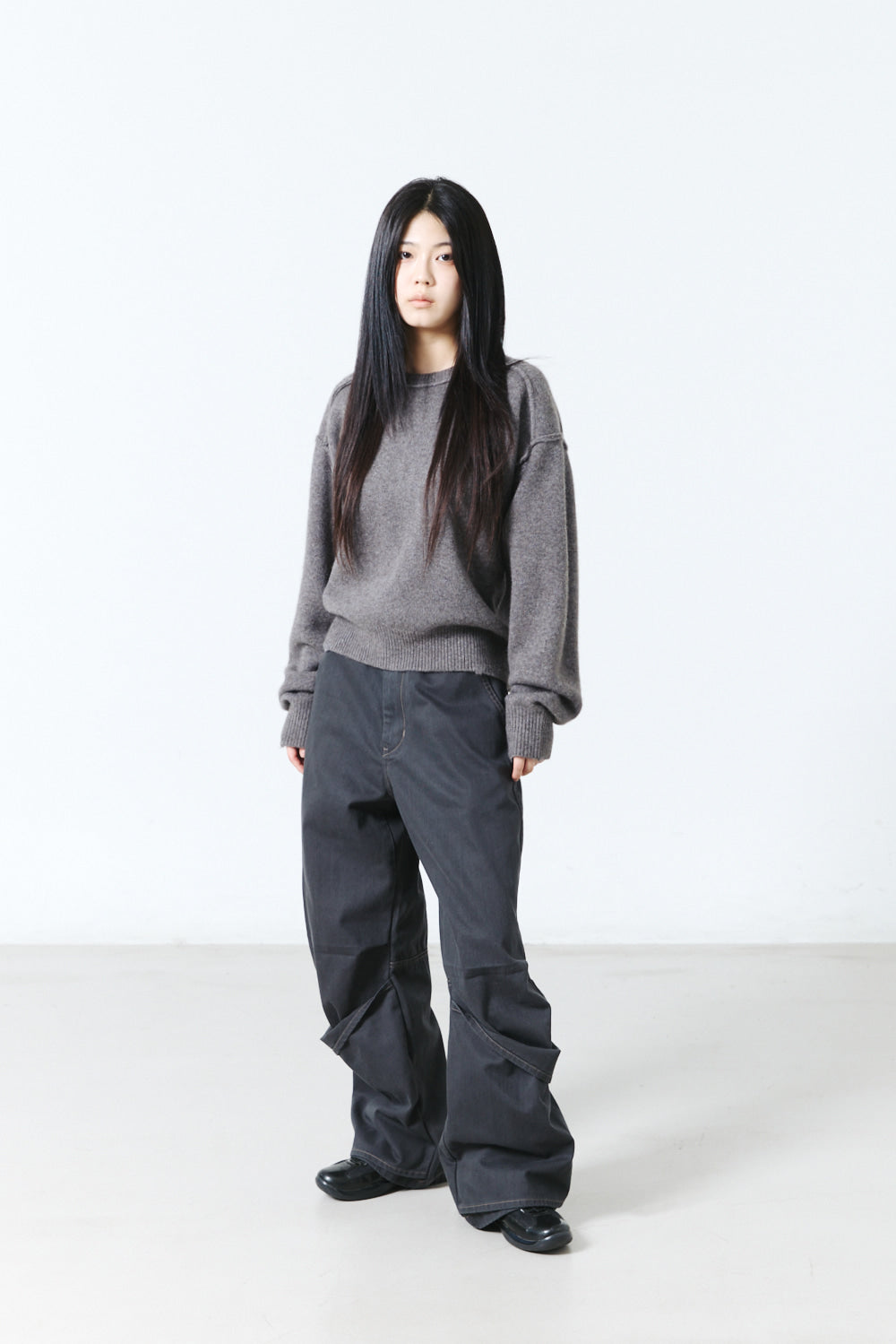 Hatchingroom - Reverse Damage Sweater Dusty (Grey) product image 9 | TRAB K-Fashion Australia