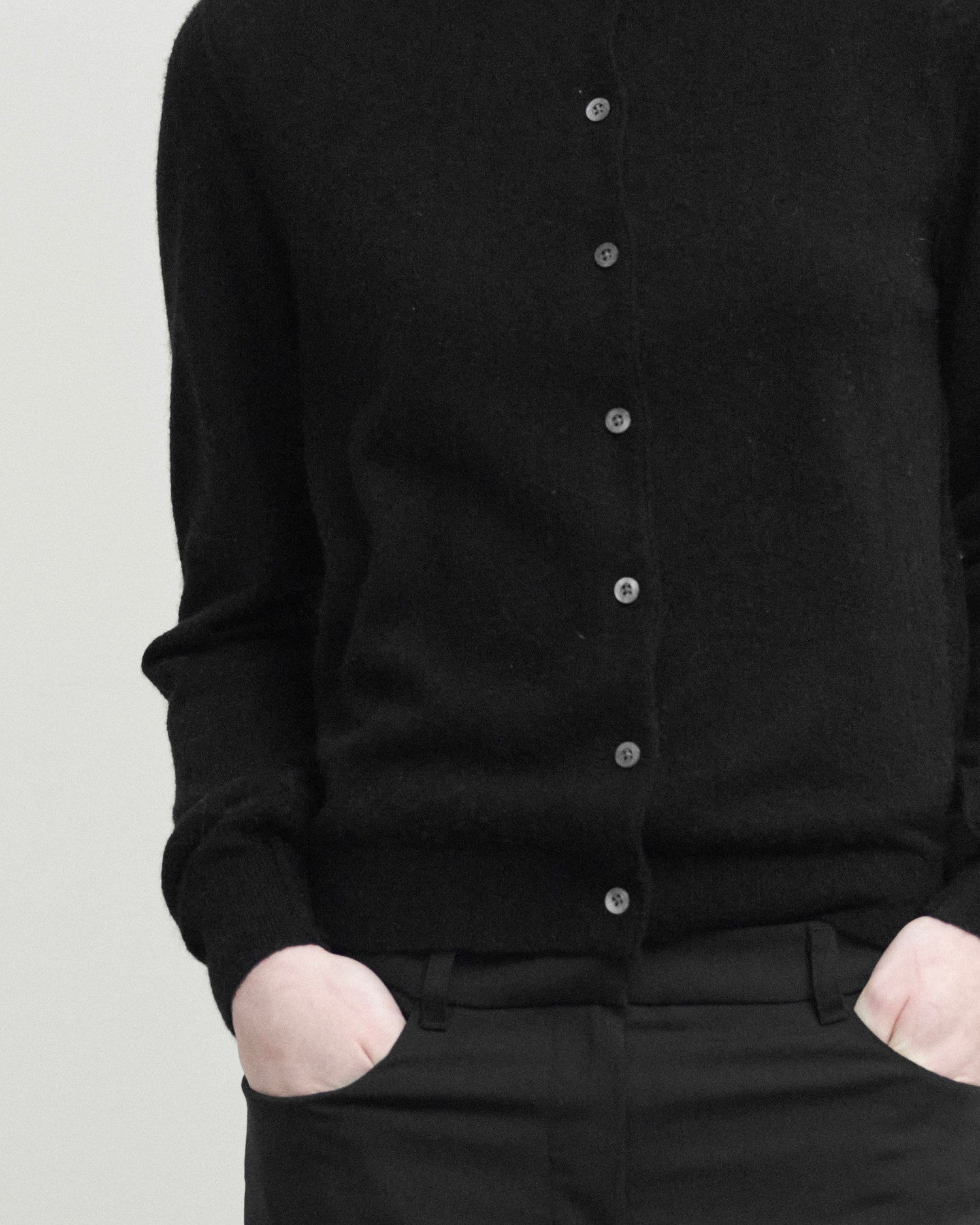 Brownyard - Soft Round Cardigan (Black) product image 4 | TRAB K-Fashion Australia