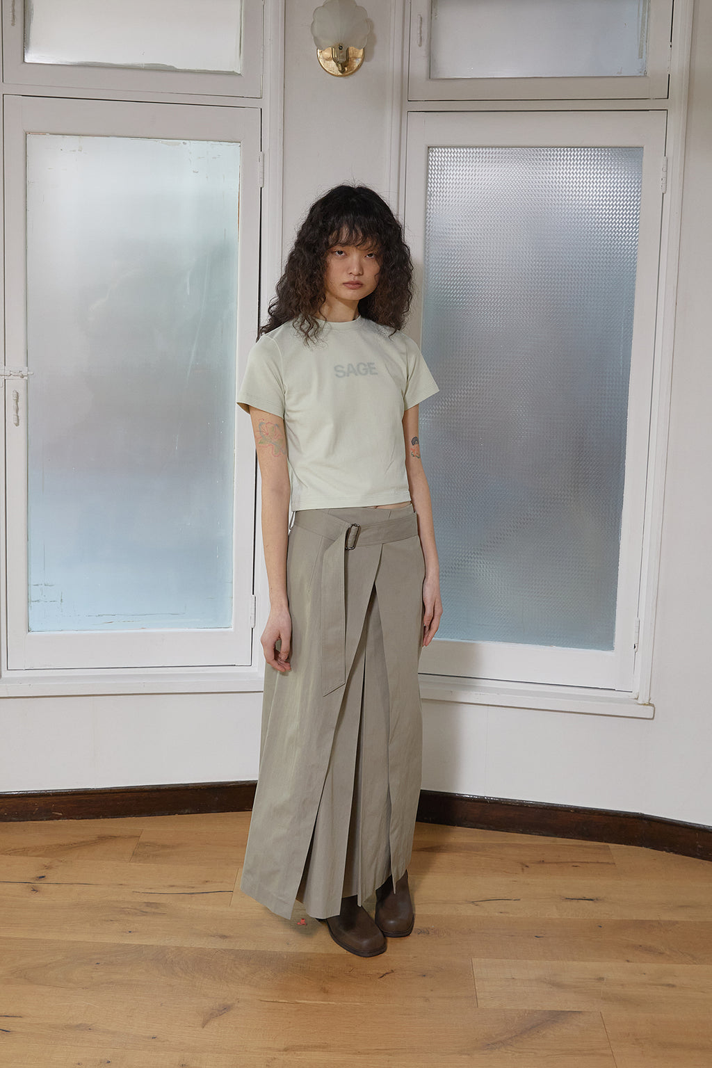 Matin Kim - Color Name Printing Top (Light Green) product image 9 | TRAB K-Fashion Australia