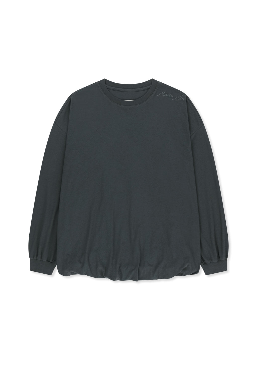 Matin Kim - Blouson Hem Overfit Top (Charcoal) product image 1 | TRAB K-Fashion Australia