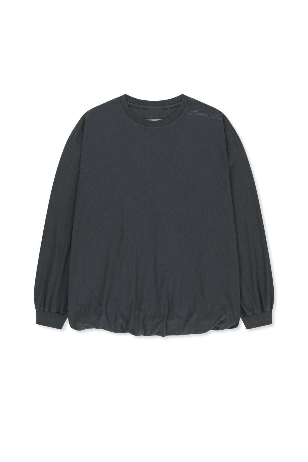 Matin Kim - Blouson Hem Overfit Top (Charcoal) product image 1 | TRAB K-Fashion Australia