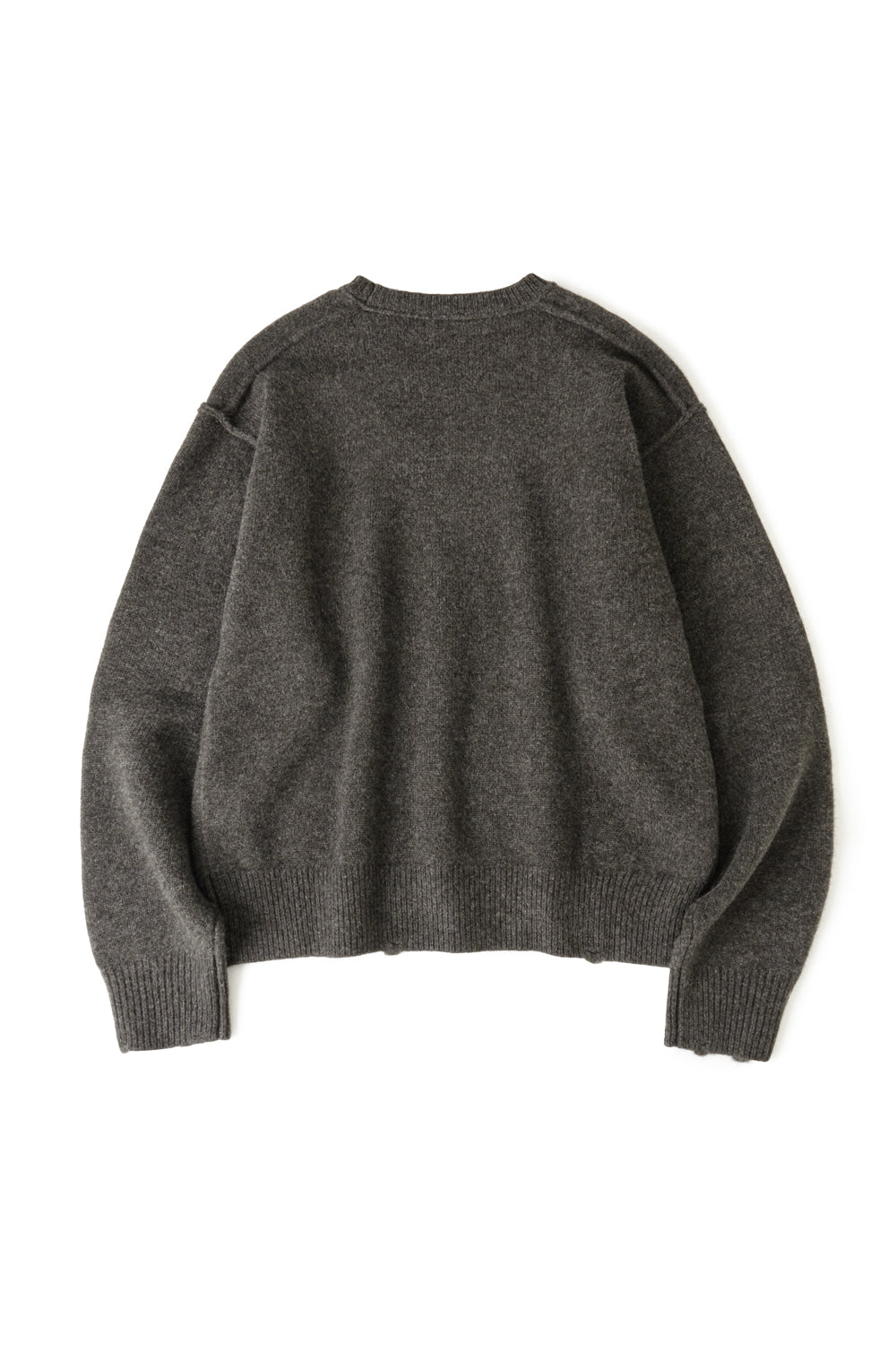 Hatchingroom - Reverse Damage Sweater (Charcoal) product image 2 | TRAB K-Fashion Australia