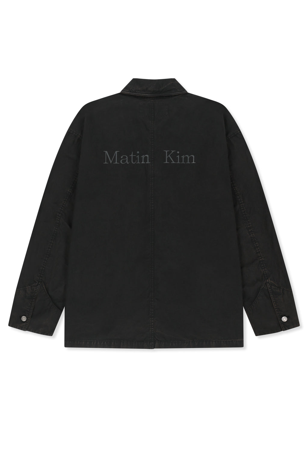 Matin Kim - Vintage Waxed Work Jacket (Black) product image 2 | TRAB K-Fashion Australia
