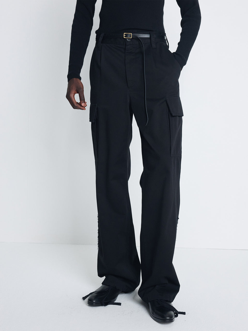 Tonywack - Re-Cut Wide Leg Cargo Pants (Black) product image 5 | TRAB K-Fashion Australia