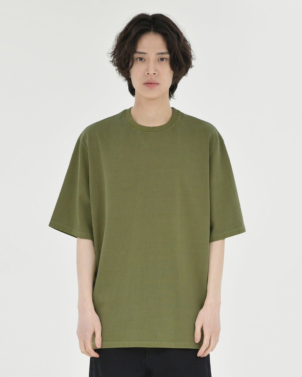 Brownyard - Washed T Shirt (Washed Olive) product image 1 | TRAB K-Fashion Australia