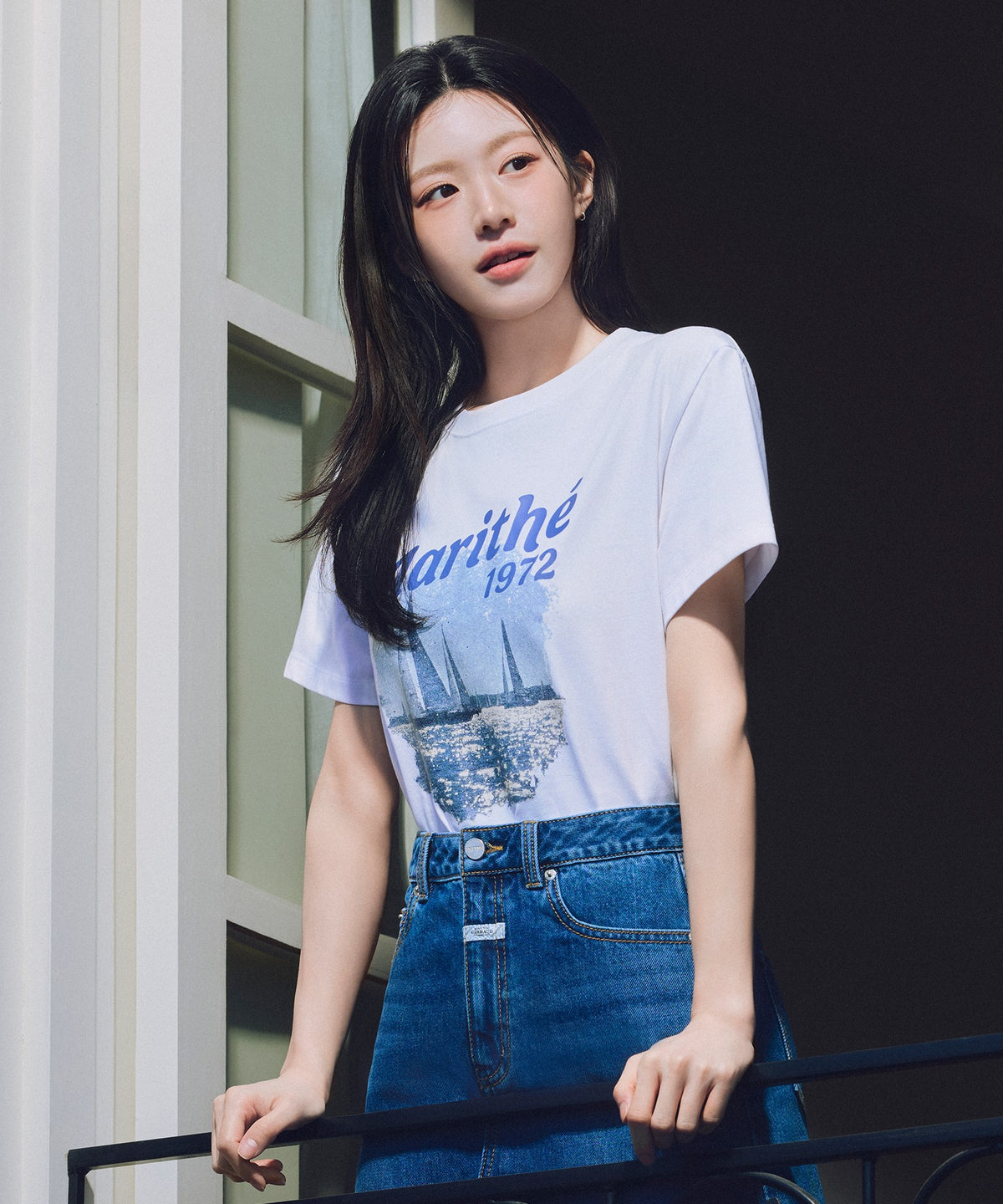 Marithe & Francois Girbaud - Aerocool Vacance Graphic Tee (White) product image 1 | TRAB K-Fashion Australia