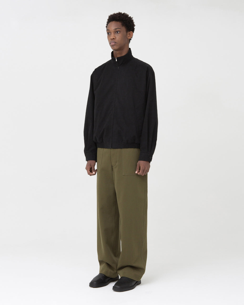 Brownyard - Stand Collar Blouson (Black) product image 3 | TRAB K-Fashion Australia