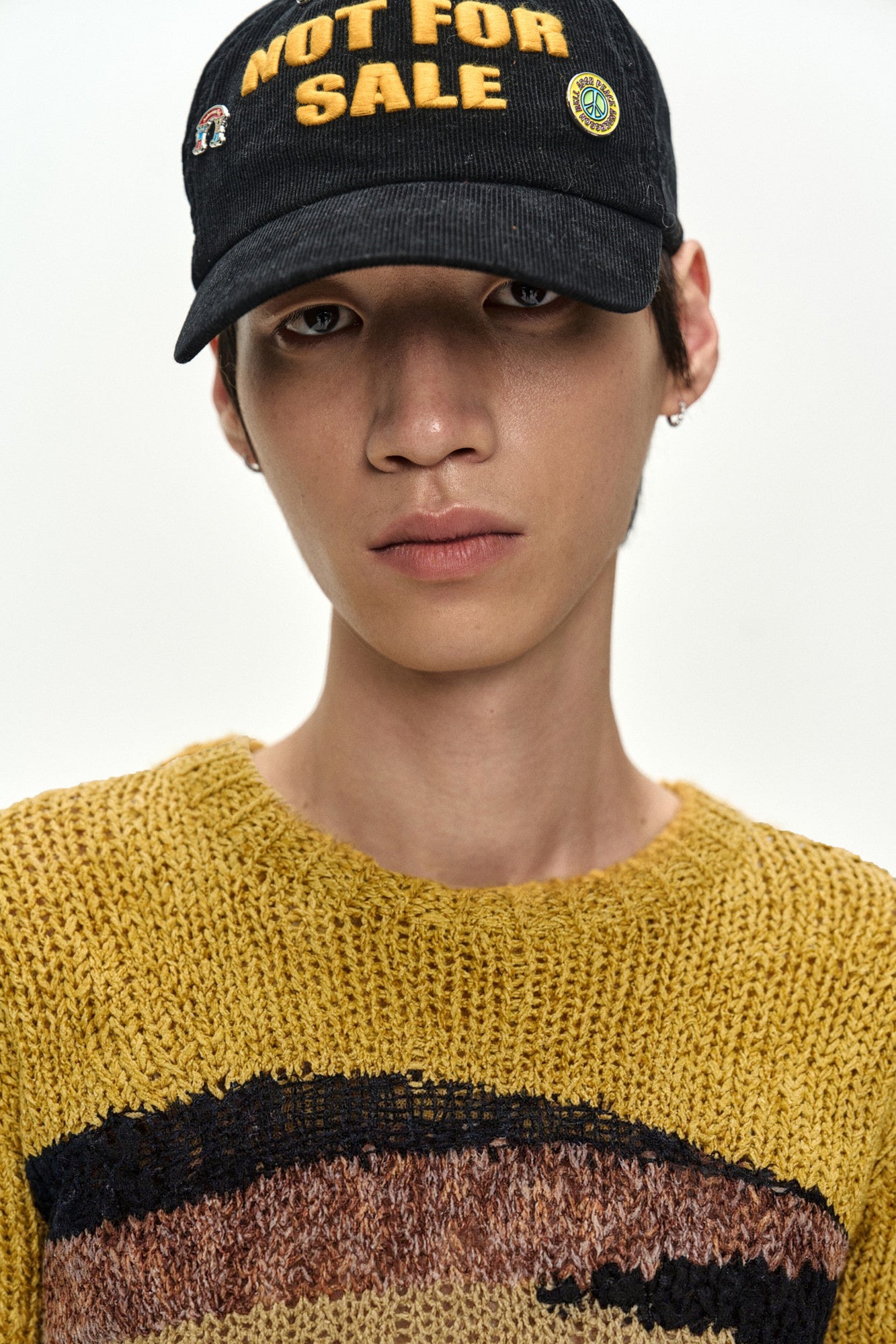 Andersson Bell - Yellow Hand-Crocheted Crew-Neck Sweater (Yellow) product image 7 | TRAB K-Fashion Australia