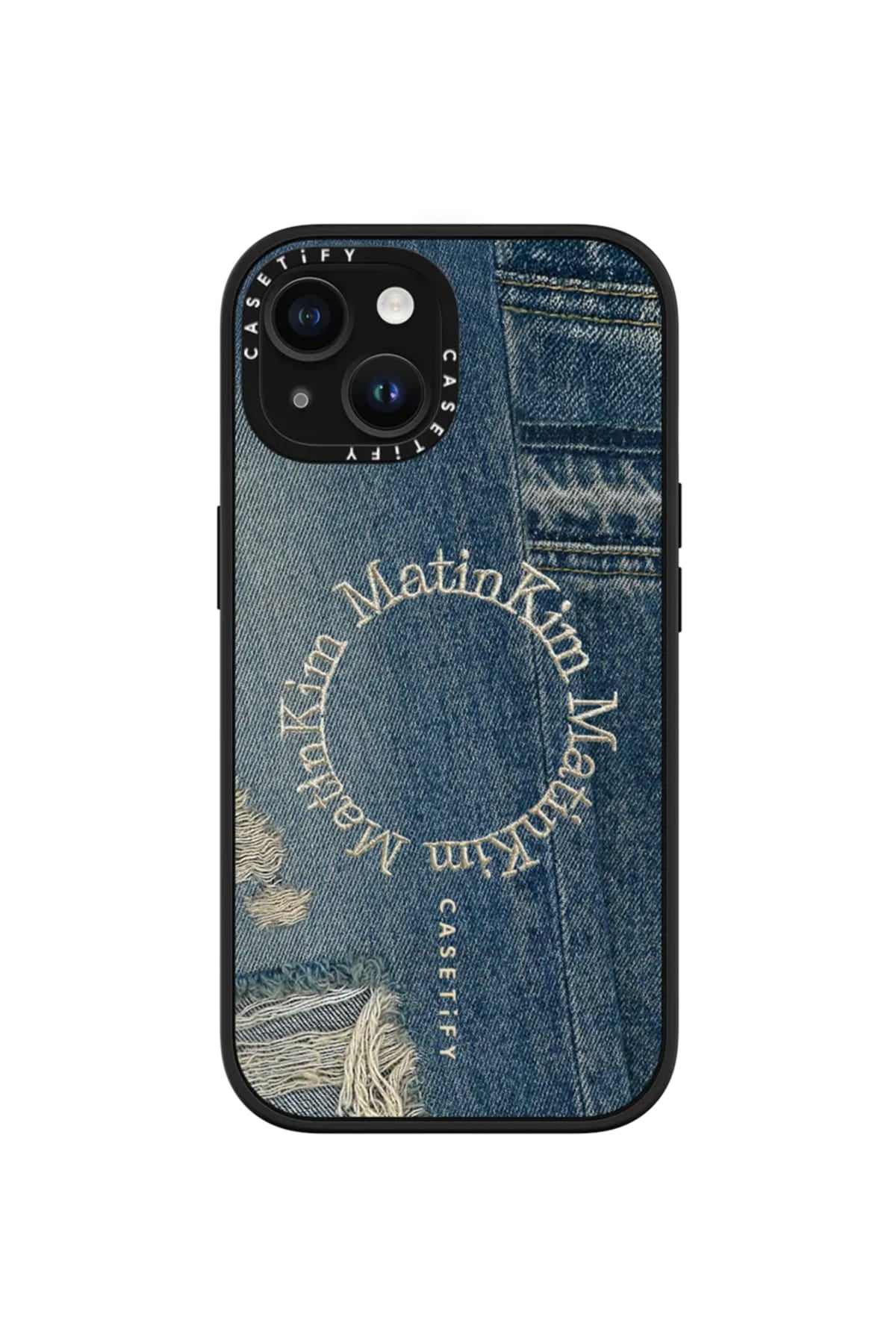Matin Kim - Matin Kim X Casetify Denim Circle Case (Blue) product image 2 | TRAB K-Fashion Australia