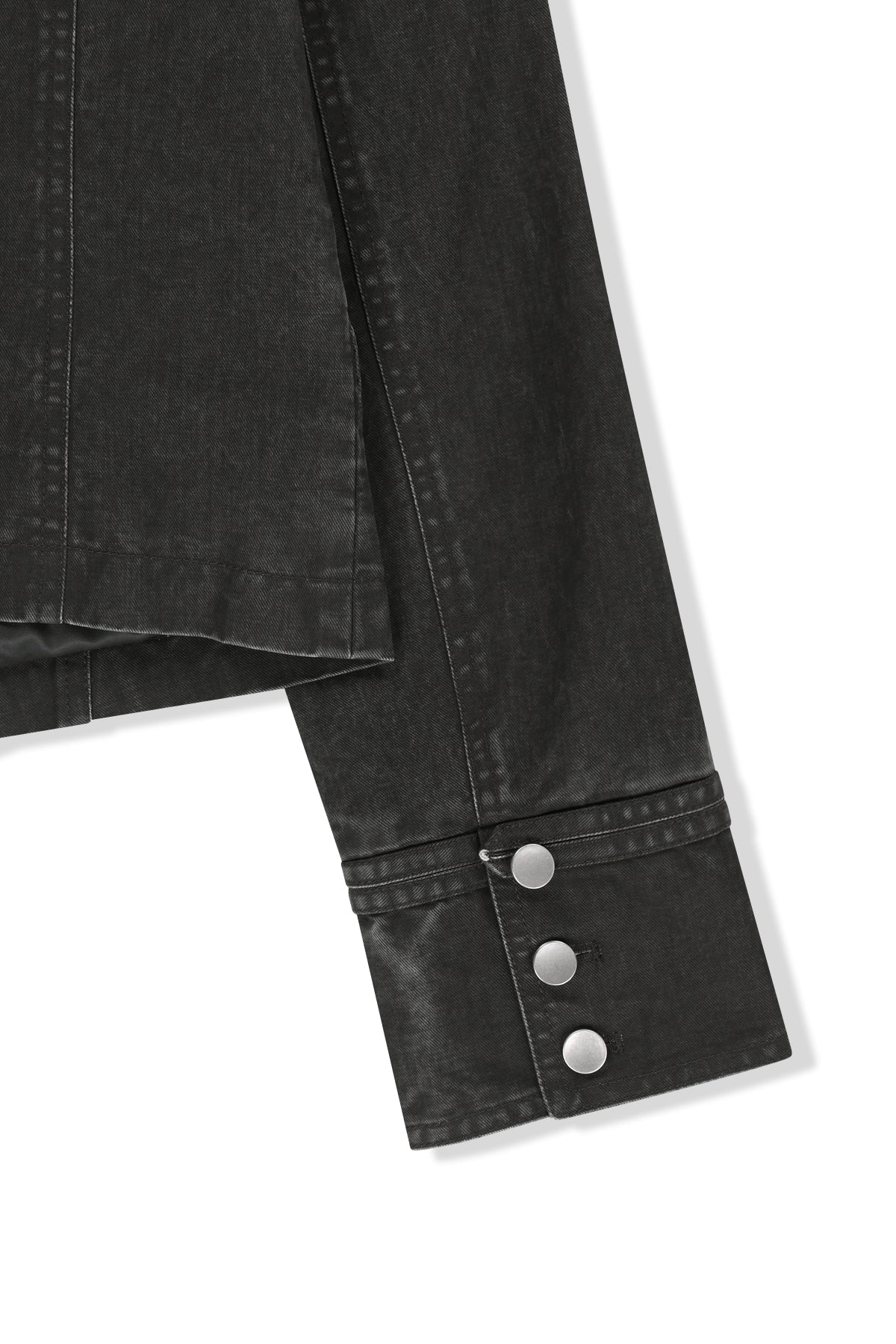 Matin Kim - Vintage Washed Napoleon Jacket (Charcoal) product image 5 | TRAB K-Fashion Australia