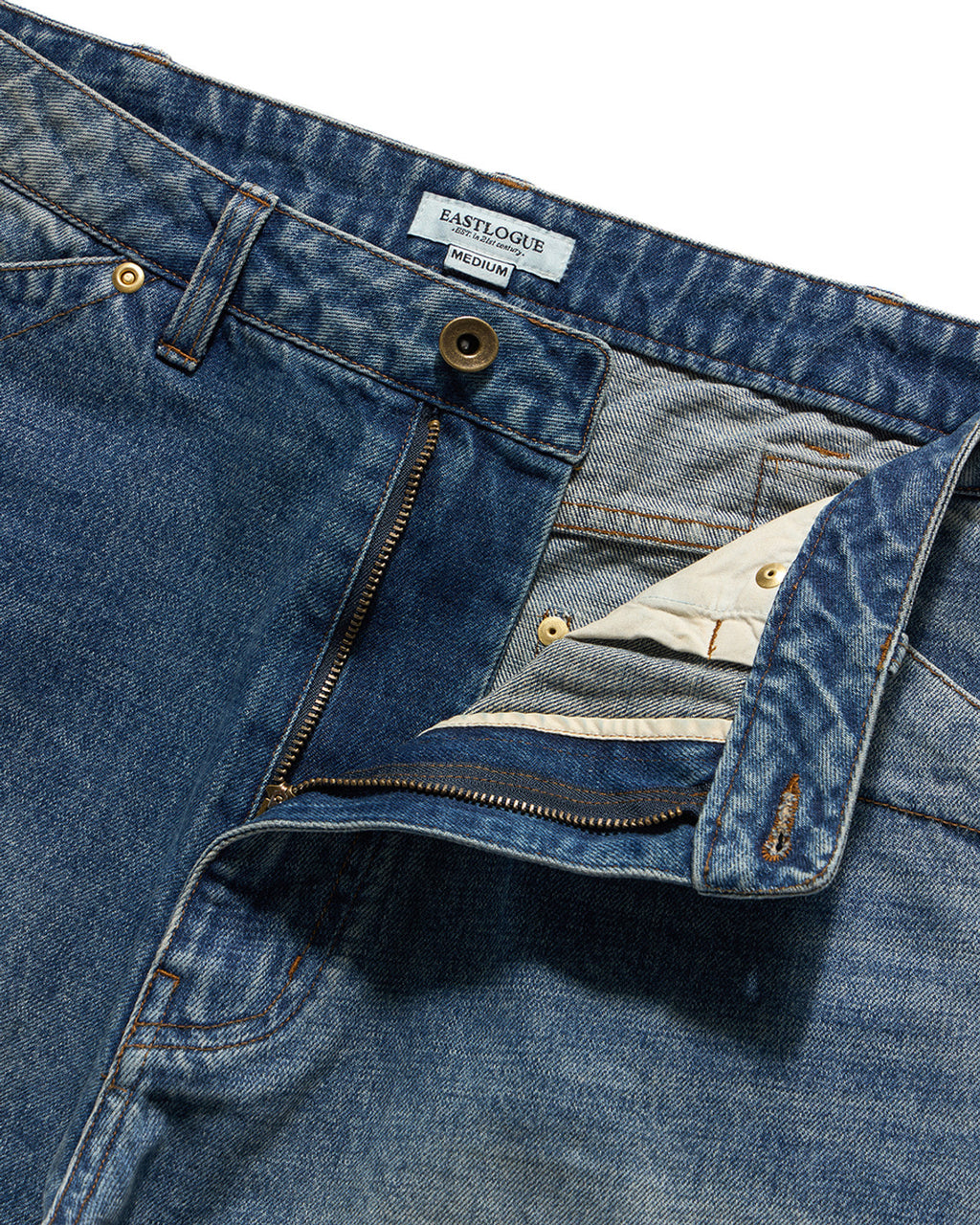 Eastlogue - Rockabilly Curved Shorts (Vintage Indigo) product image 7 | TRAB K-Fashion Australia