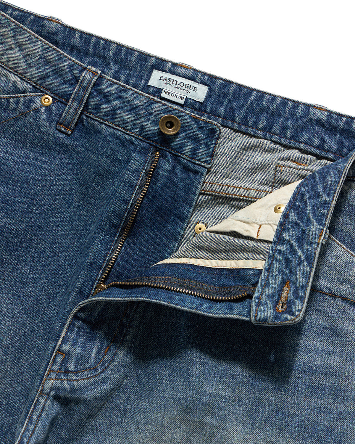 Eastlogue - Rockabilly Curved Shorts (Vintage Indigo) product image 7 | TRAB K-Fashion Australia