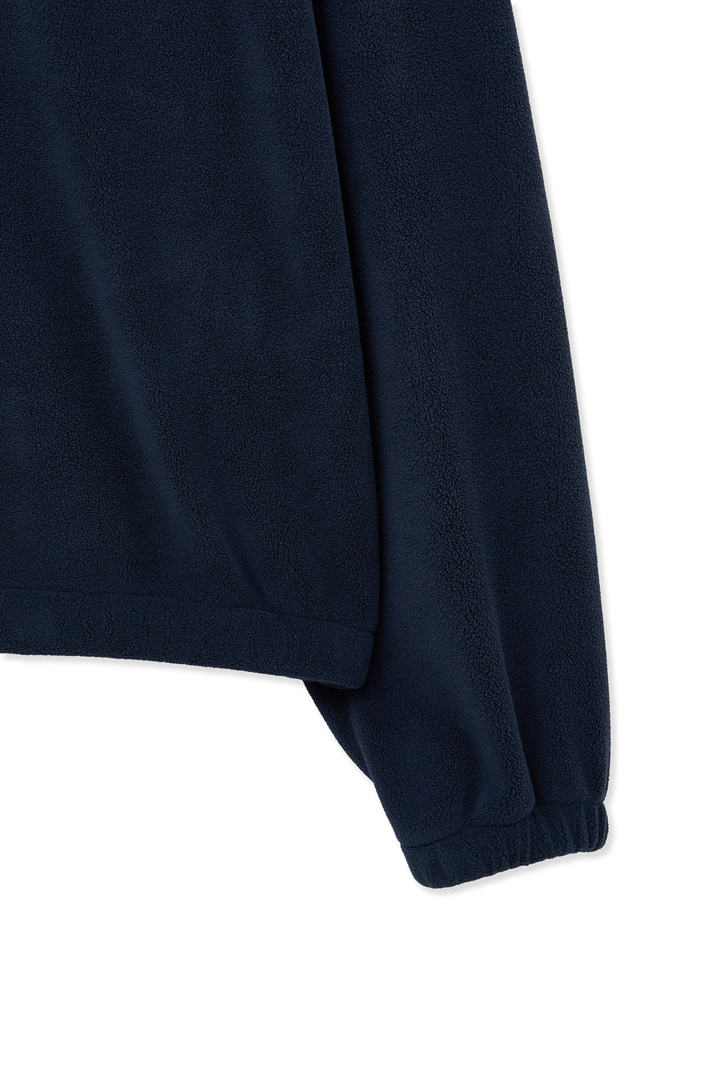 Matin Kim - Sherpa Fleece Half Zip Up Top (Navy) product image 5 | TRAB K-Fashion Australia
