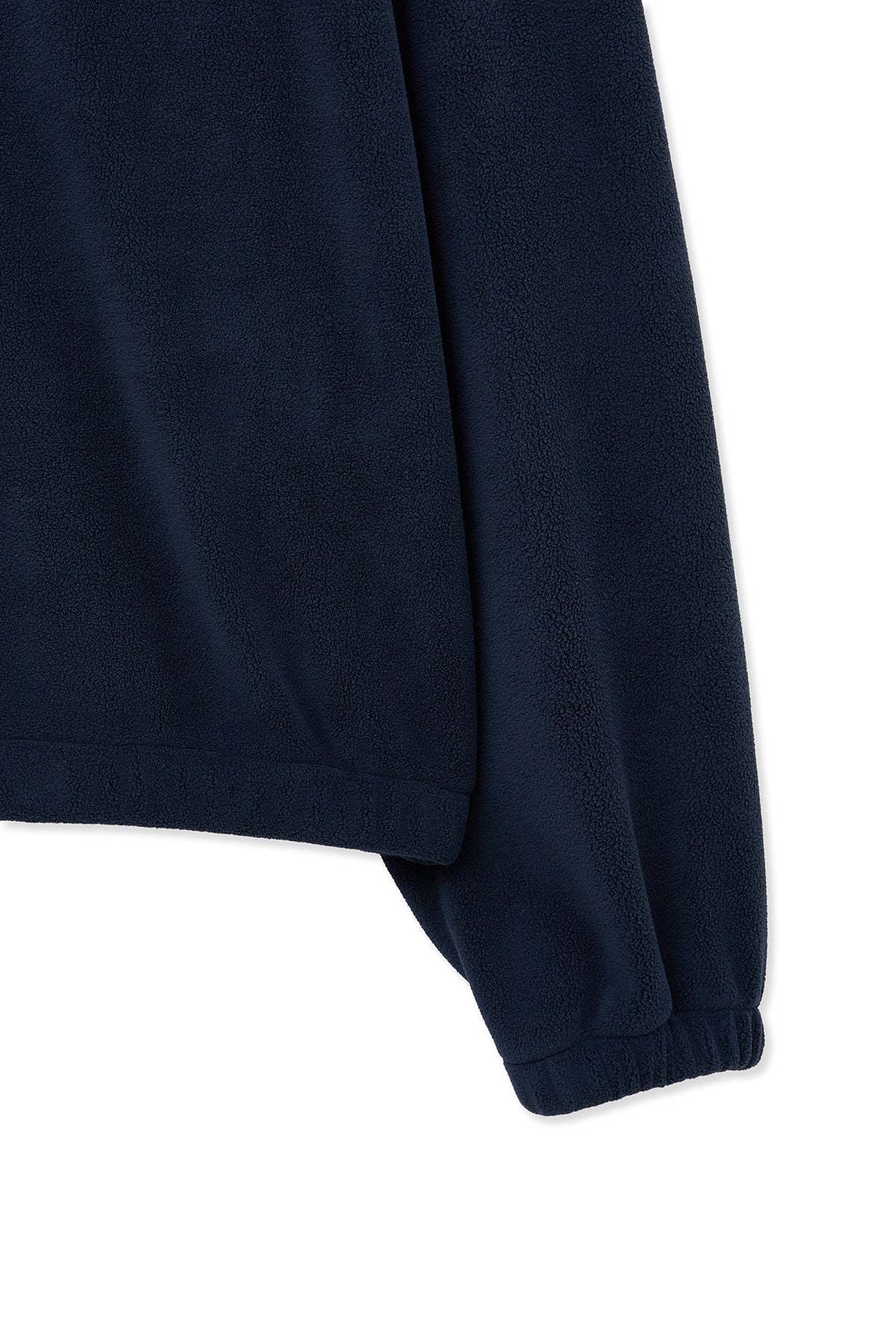 Matin Kim - Sherpa Fleece Half Zip Up Top (Navy) product image 5 | TRAB K-Fashion Australia