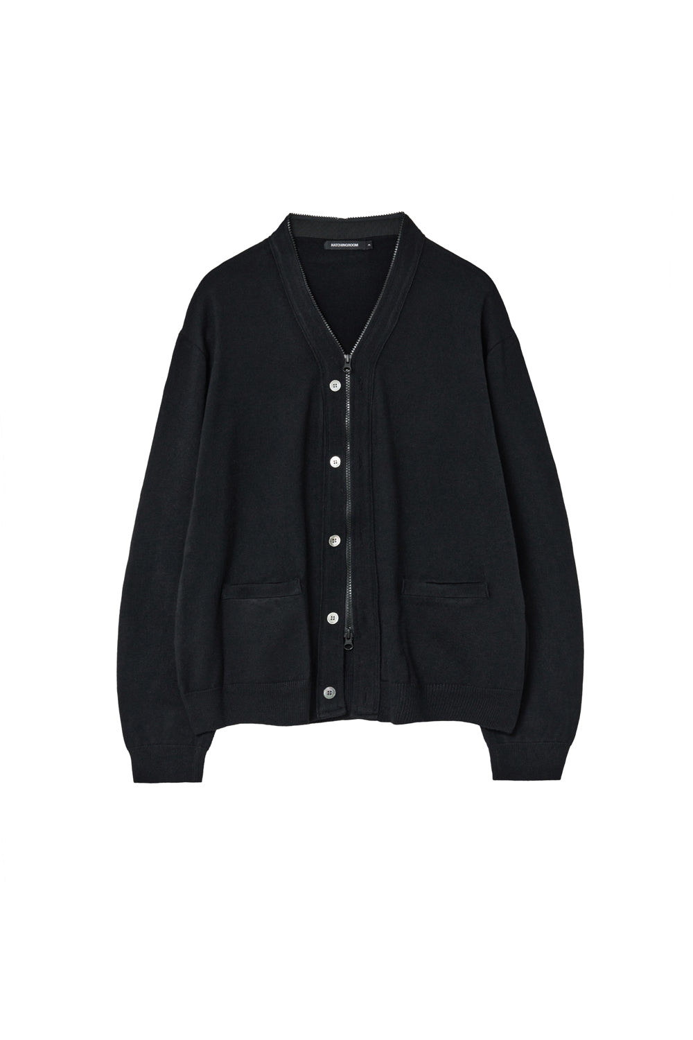 Hatchingroom - Zip Cardigan (Black) product image 1 | TRAB K-Fashion Australia