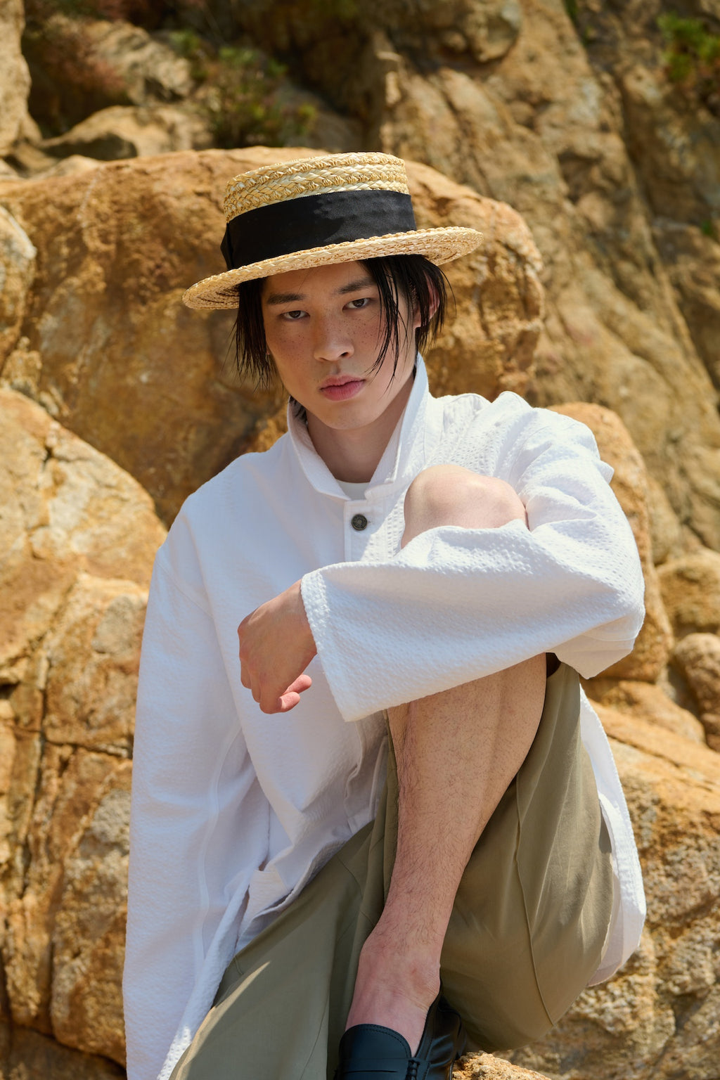 STU - Seersucker Jacket (White) product image 4 | TRAB K-Fashion Australia