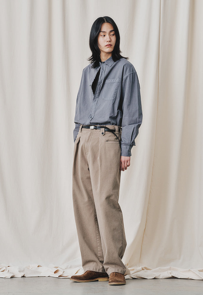 Art if acts - Padre Garment-dyed Shirt (Bluish Grey) product image 2 | TRAB K-Fashion Australia