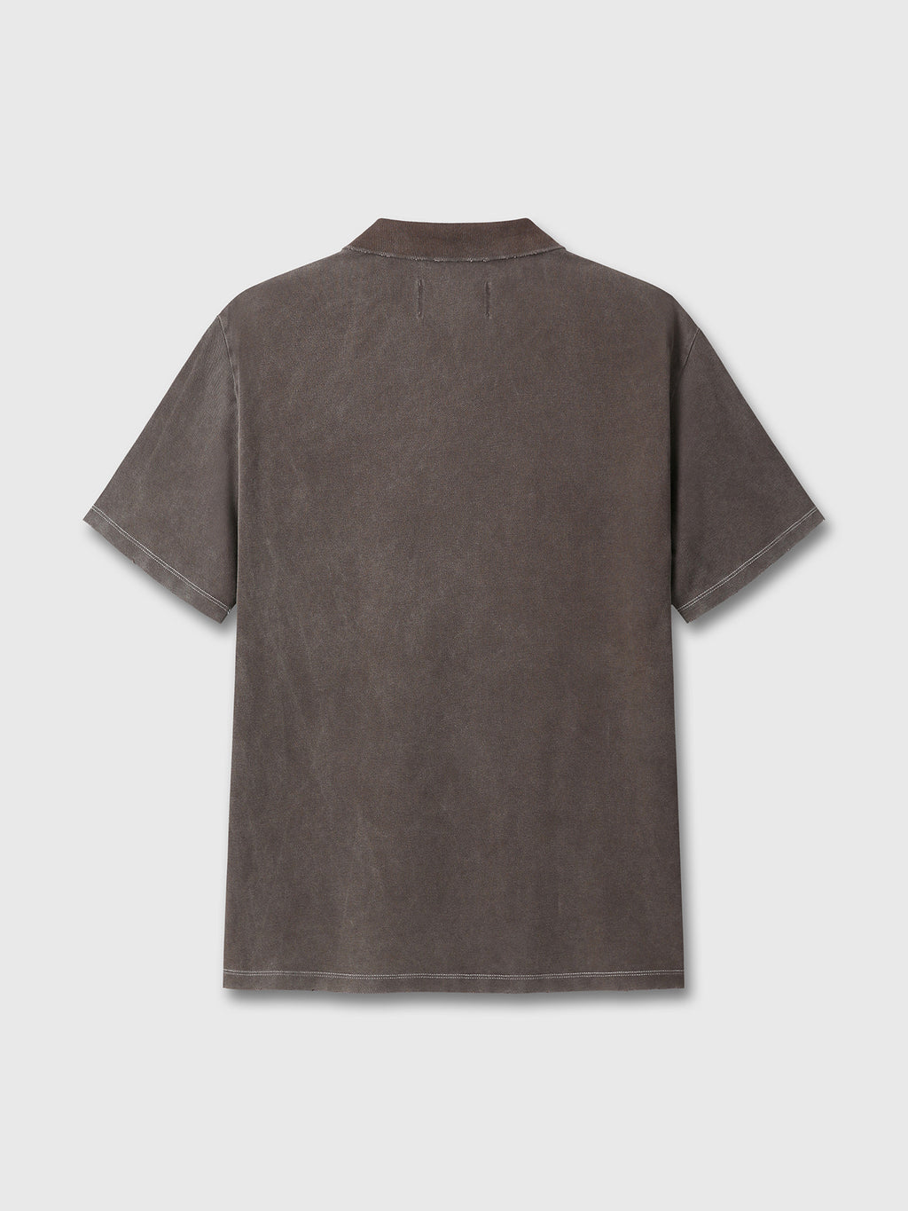 Tonywack - Garment Dyed Distressed Piqué Polo (Faded Brown) product image 8 | TRAB K-Fashion Australia