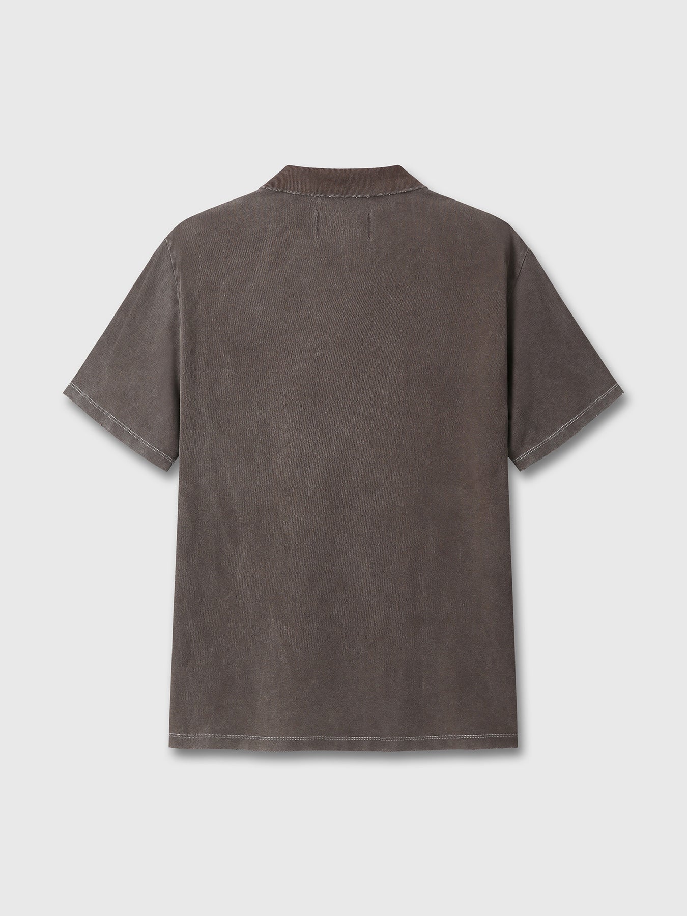 Tonywack - Garment Dyed Distressed Piqué Polo (Faded Brown) product image 8 | TRAB K-Fashion Australia
